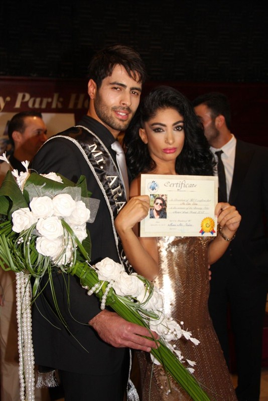 Press conference of Mr Arab world 2012